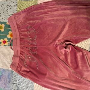 Juicy Couture Pink Velour Lounge Pants